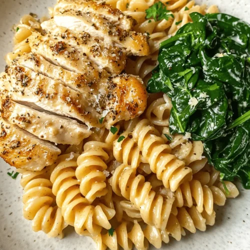 To create this mouthwatering Creamy Garlic Butter Chicken & Rotini in Parmesan Sauce, it’s essential to understand the key ingredients that give the dish its unique character. Each component plays a vital role in developing the flavors and textures that make this meal so enjoyable.