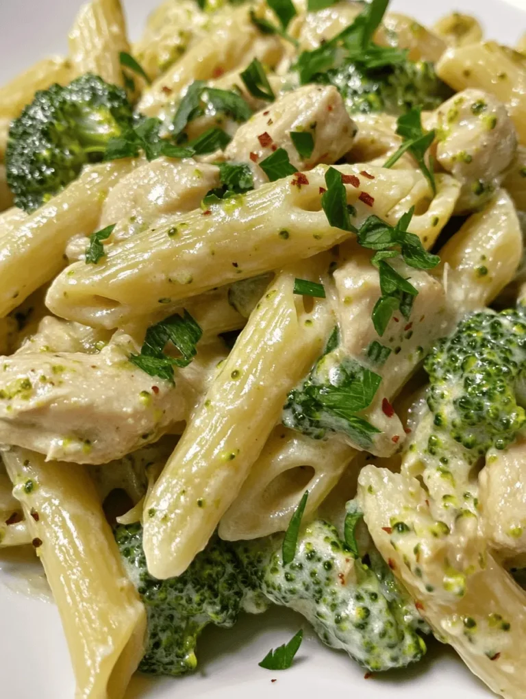 In the realm of quick and satisfying meals, Creamy Broccoli and Chicken Penne stands out as a comforting dish that combines tender chicken, vibrant broccoli, and al dente pasta enveloped in a rich, creamy sauce. It’s a dish that not only pleases the palate but also nourishes the body, making it perfect for weeknight dinners or special occasions. With the right balance of flavors and textures, this recipe has become a favorite among families and food enthusiasts alike.