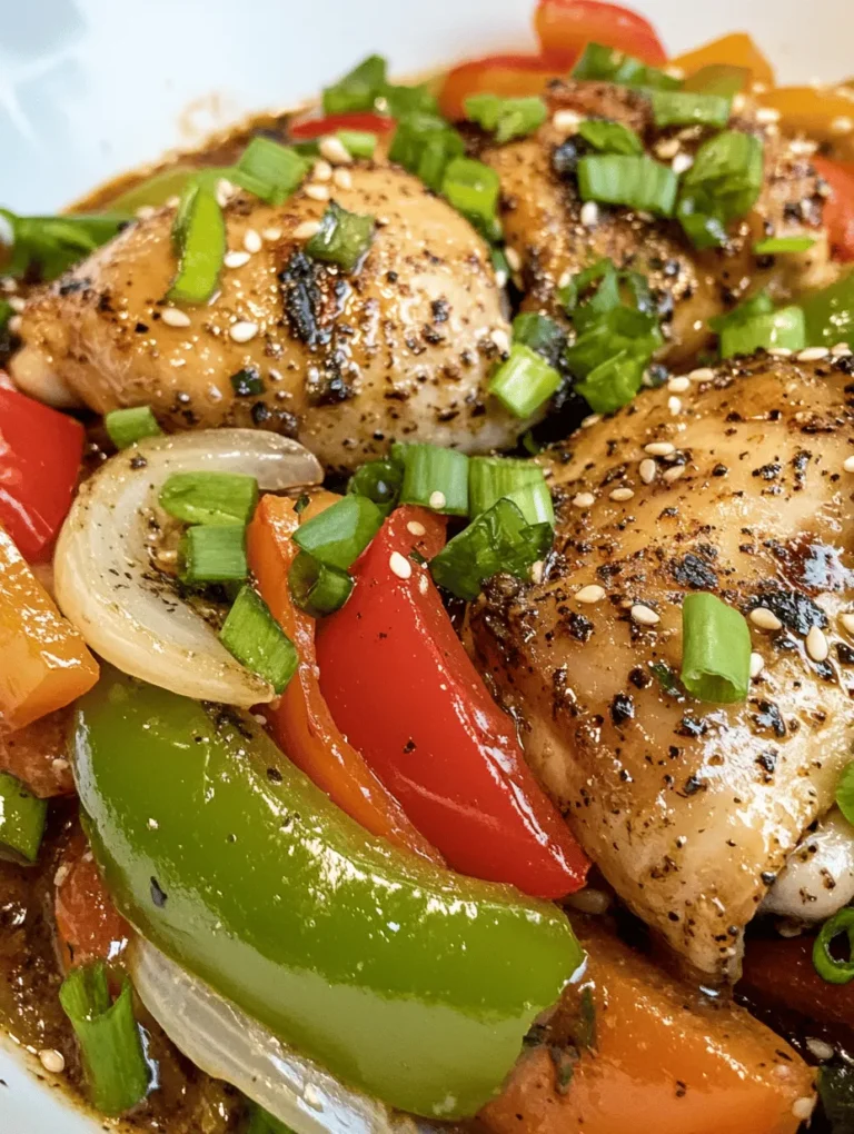 If you're in search of a dish that combines bold flavors, aromatic spices, and a hint of heat, look no further than Spicy Black Pepper Chicken Delight. This tantalizing recipe offers a perfect blend of savory and spicy elements, showcasing the rich culinary traditions of Asian cuisine. With tender chicken marinated in a vibrant concoction of spices and sauces, this dish is not just a meal but an experience that transports your taste buds to an Asian street market.