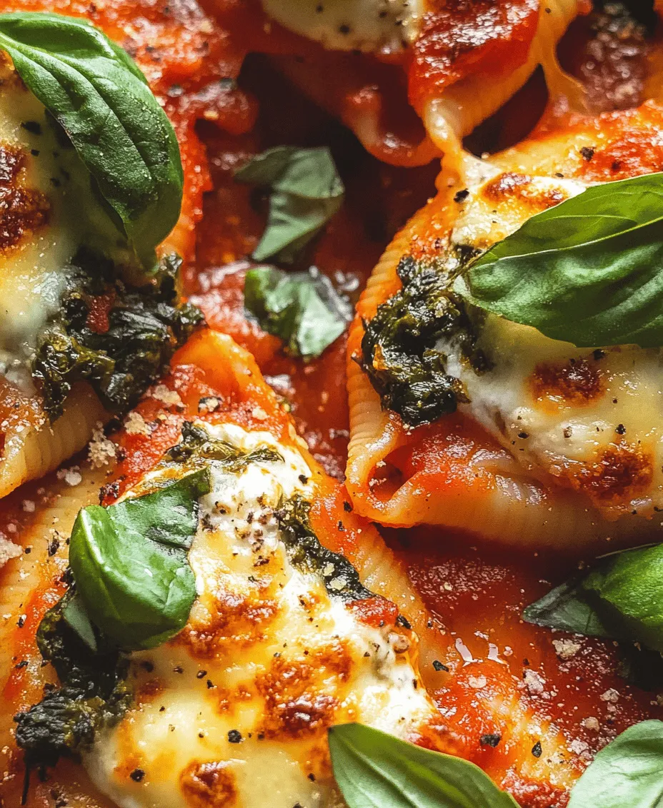 Stuffed pasta dishes are a timeless favorite that has captured the hearts and taste buds of food lovers across the globe. The combination of tender pasta enveloping a rich and flavorful filling is undeniably appealing. Among the many variations, <strong>Easy Spinach and Ricotta Stuffed Shells</strong> stand out as a delightful blend of creamy ricotta cheese, nutrient-packed spinach, and savory seasonings. This dish beautifully marries flavors and textures, making it a versatile choice for any occasion.” /></p>
</p>
<h3>Layering with Marinara Sauce: Enhancing Flavor with Sauce Placement</h3>
</p>
<p>Once you have stuffed your pasta shells, it’s time to elevate their flavor through the strategic use of marinara sauce. Begin by pouring a generous layer of marinara sauce on the bottom of your baking dish. This not only prevents the shells from sticking but also infuses them with moisture and flavor as they cook.</p>
</p>
<p>Next, arrange your stuffed shells in a single layer on top of the marinara sauce. Make sure each shell is snugly placed to prevent them from tipping over. After the shells are arranged, pour more marinara sauce over the top, ensuring each shell is well-coated. This layering technique is essential; it not only enhances the taste but also creates a beautiful, saucy presentation once baked. For an added twist, sprinkle some Italian seasoning or crushed red pepper flakes into the sauce before pouring it over the shells for an extra kick of flavor.</p>
</p>
<h3>Baking Process: Importance of Covering and Uncovering for Optimal Cheese Melting</h3>
</p>
<p>The baking process is crucial for achieving the perfect texture and flavor in your Spinach and Ricotta Stuffed Shells. Preheat your oven to 375°F (190°C) and cover the baking dish with aluminum foil. This helps to steam the shells, allowing them to warm through and the flavors to meld. Bake covered for about 25-30 minutes.</p>
</p>
<p>After the initial baking period, remove the foil to expose the top of the dish. This step is vital for achieving that golden-brown cheese crust that everyone loves. Continue baking for an additional 10-15 minutes until the cheese is bubbly and lightly browned. Keep a close eye on the shells during this final stage to avoid over-browning. The result will be a beautifully baked dish, with rich flavors and a delightful texture that will impress anyone at your dinner table.</p>
</p>
<h3>Nutritional Benefits of Spinach and Ricotta Stuffed Shells</h3>
</p>
<p>This dish not only satisfies your taste buds but also offers a range of nutritional benefits, making it a smart choice for a wholesome meal.</p>
</p>
<h4>Spinach as a Superfood: Vitamins, Minerals, and Antioxidants</h4>
</p>
<p>Spinach is often hailed as a superfood due to its dense nutrient profile. It is an excellent source of vitamins A, C, and K, as well as minerals like iron and calcium. The antioxidants in spinach, such as lutein and zeaxanthin, are beneficial for eye health and may help reduce the risk of chronic diseases. Including spinach in your diet helps promote overall health while supporting your immune system.</p>
</p>
<h4>Ricotta Cheese: A Source of Protein and Calcium</h4>
</p>
<p>Ricotta cheese is a delicious and creamy addition to this recipe, providing a significant source of protein and calcium. Protein is essential for muscle repair and maintenance, while calcium is critical for strong bones and teeth. By incorporating ricotta into your stuffed shells, you are not only enhancing the flavor but also adding to the dish’s nutritional value.</p>
</p>
<h4>Balancing Indulgence with Nutrition: How This Dish Fits into a Healthy Diet</h4>
</p>
<p>While Spinach and Ricotta Stuffed Shells are a comfort food favorite, they can easily fit into a balanced diet. The combination of protein from the ricotta and the vitamins from the spinach makes this dish a satisfying option that can be enjoyed without guilt. Pairing it with a side of vegetables or a fresh salad can further enhance its nutritional profile, making it a well-rounded meal.</p>
</p>
<h4>Suggestions on How to Customize the Recipe for Dietary Needs</h4>
</p>
<p>This recipe can be easily customized to suit various dietary preferences. For those needing a gluten-free option, substitute regular pasta shells with gluten-free varieties made from rice or quinoa. If you are looking for a vegan alternative, consider using a dairy-free ricotta made from blended tofu or cashews and replace the cheese in the sauce with nutritional yeast for added flavor.</p>
</p>
<p>Additionally, you can experiment with different vegetables in the stuffing, such as mushrooms or zucchini, to boost the fiber content and add more nutrients. The versatility of this dish allows everyone to enjoy it, regardless of dietary restrictions.</p>
</p>
<h3>Serving Suggestions</h3>
</p>
<p>When it comes to serving your Spinach and Ricotta Stuffed Shells, consider complementing the meal with additional sides and beverages to enhance the dining experience.</p>
</p>
<h4>Ideas for Pairing with Sides and Beverages</h4>
</p>
<p>A great way to balance the richness of the stuffed shells is to serve them with a light salad. Some recommended salads include:</p>
</p>
<p>– <strong>Mixed Green Salad</strong>: Toss together fresh greens, cherry tomatoes, cucumber, and a light vinaigrette for a refreshing contrast.</p>
<p>– <strong>Caprese Salad</strong>: The classic combination of mozzarella, tomatoes, and basil will add a delightful Italian flair to your meal.</p>
</p>
<h4>Bread Options: Suggestions for Garlic Bread or a Crusty Baguette</h4>
</p>
<p>Alongside your stuffed shells, serve up some crusty garlic bread or a toasted baguette. The crispy texture and buttery flavor of garlic bread will complement the dish beautifully and is perfect for soaking up any remaining marinara sauce on your plate.</p>
</p>
<h4>Wine Pairing: Recommendations for Wines That Enhance the Meal Experience</h4>
</p>
<p>For a perfect wine pairing, consider a light to medium-bodied red wine, such as Chianti or Pinot Noir, which will complement the flavors of the marinara sauce and ricotta cheese. If you prefer white wine, a crisp Sauvignon Blanc or a creamy Chardonnay can also work wonderfully with this dish.</p>
</p>
<h4>Presentation Tips: Making the Dish Visually Appealing with Garnishes Like Fresh Basil</h4>
</p>
<p>Presentation is key to elevating your meal. Once your Spinach and Ricotta Stuffed Shells are baked to perfection, consider garnishing the dish with fresh basil leaves or a sprinkle of grated Parmesan cheese. A drizzle of olive oil or a dash of balsamic glaze can add a touch of elegance and flavor, making the dish as visually appealing as it is delicious.</p>
</p>
<h3>Conclusion</h3>
</p>
<p>In summary, Easy Spinach and Ricotta Stuffed Shells offer a delightful combination of flavors and textures that make them a versatile and satisfying meal for any occasion. This dish not only showcases the rich and comforting nature of Italian cuisine but also provides a range of nutritional benefits.</p>
</p>
<p>By incorporating wholesome ingredients like spinach and ricotta, you can indulge in a meal that is both hearty and health-conscious. The simplicity of the recipe allows for customization, making it suitable for various dietary needs while still delivering on taste.</p>
</p>
<p>We encourage you to try this recipe at home and experience the joy of cooking a dish that brings comfort to the table. Share it with loved ones, and savor the moments spent together over a hearty meal. Cooking is not just about nourishment; it is about creating memories and enjoying the rich flavors that come from the heart. So gather your ingredients and get ready to delight your taste buds with these delicious stuffed shells. Happy cooking!</p>
<div id=