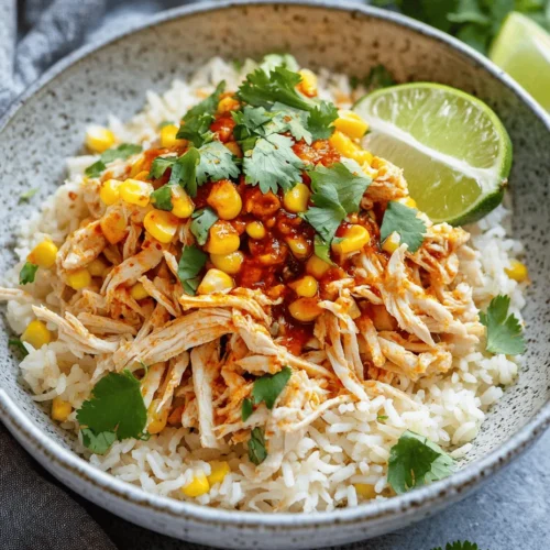 In today’s fast-paced world, finding a meal that is both quick to prepare and bursting with flavor can feel like a daunting task. Enter the Easy Street Corn Chicken Rice Bowl—a delightful dish that combines convenience with taste, making it a perfect choice for busy weeknights or a satisfying lunch. This recipe is not only simple to execute but also showcases a vibrant array of flavors that appeal to both novice cooks and seasoned chefs alike. With just a handful of ingredients, you can whip up a bowl that’s hearty, nutritious, and sure to please the whole family.