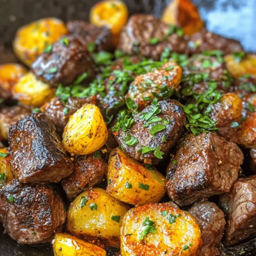To create the perfect sizzlin’ garlic butter steak bites and crispy potatoes, it is crucial to understand the ingredients involved. Each element contributes to the overall flavor and texture of the dish, enhancing your culinary experience.