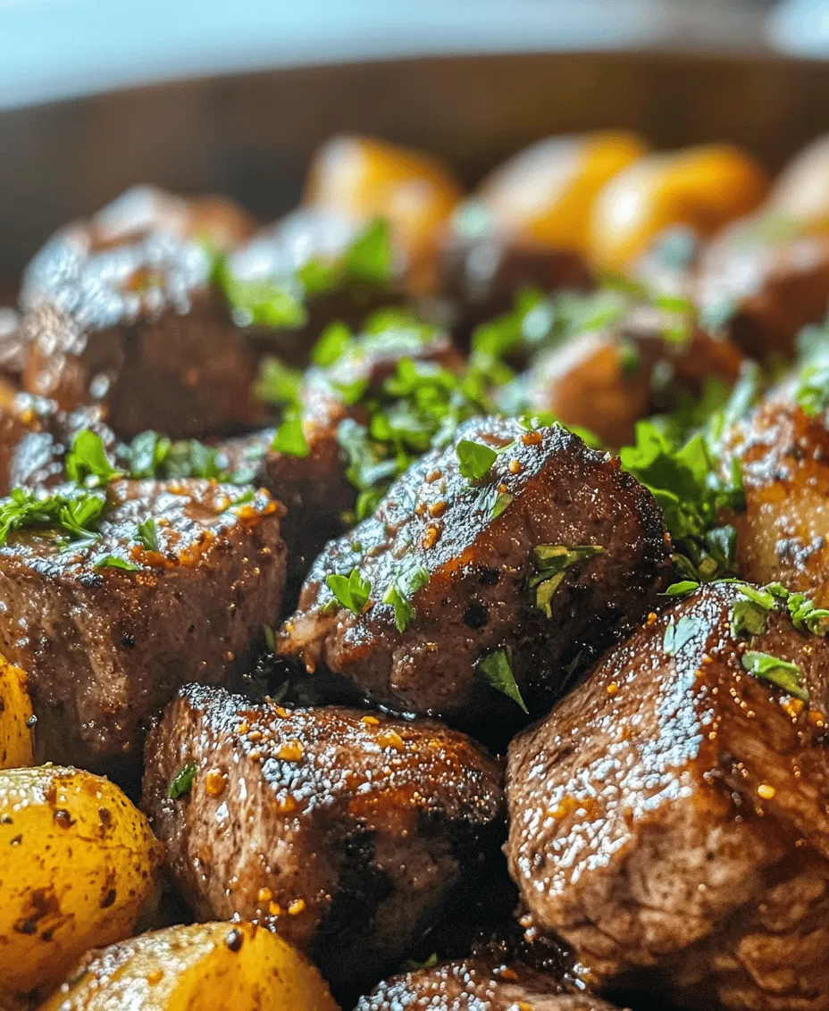To create the perfect sizzlin’ garlic butter steak bites and crispy potatoes, it is crucial to understand the ingredients involved. Each element contributes to the overall flavor and texture of the dish, enhancing your culinary experience.
