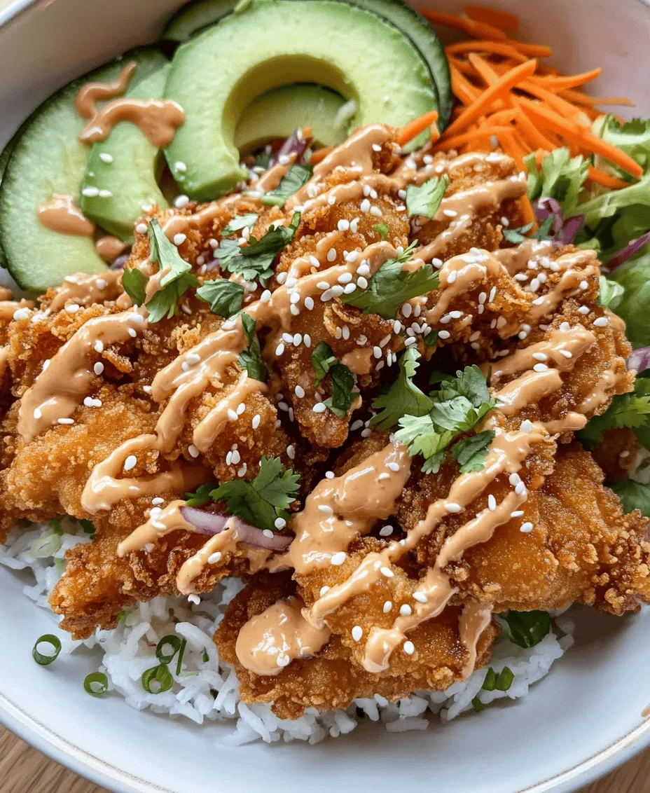 Bang Bang Chicken Bowls are a delightful fusion dish that blends the vibrant, spicy flavors of Asian cuisine with the comforting elements of a hearty meal. This dish has surged in popularity due to its irresistible taste and the balance it brings to the table. Featuring tender chicken, fluffy rice, fresh vegetables, and a mouthwatering sauce, Bang Bang Chicken Bowls cater to both taste buds and nutritional needs. The appeal of this dish lies in its harmonious balance of flavors and textures, making it a favorite among food enthusiasts and health-conscious eaters alike.