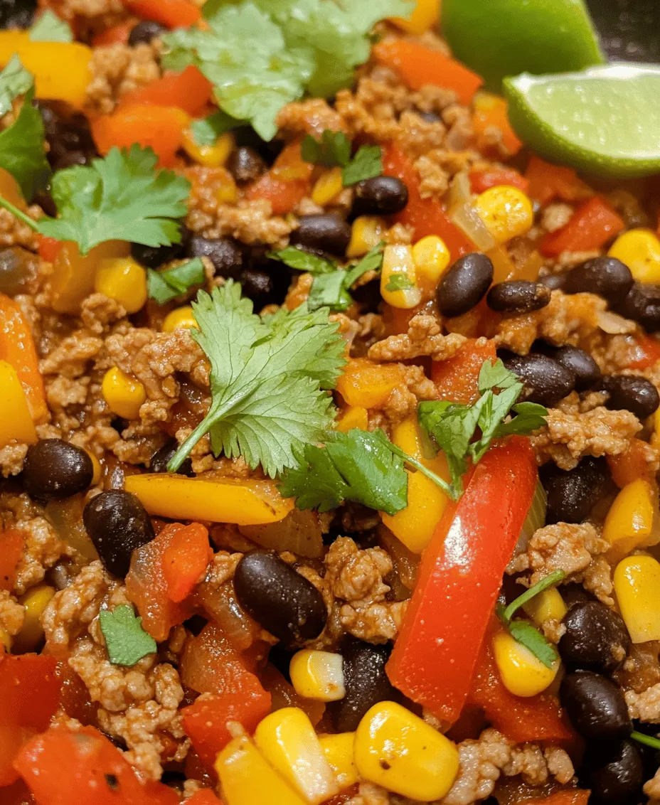 Turkey & Peppers Fiesta is a vibrant and delectable dish that merges the rich flavors of seasoned ground turkey with the sweetness of bell peppers, creating a meal that's not just tasty but also incredibly healthy. This recipe is perfect for those who seek a nutritious alternative to heavier meals without sacrificing flavor. With its colorful presentation and aromatic spices, Turkey & Peppers Fiesta is a feast for the senses, making it a wonderful option for family dinners, meal prep, or even entertaining guests.