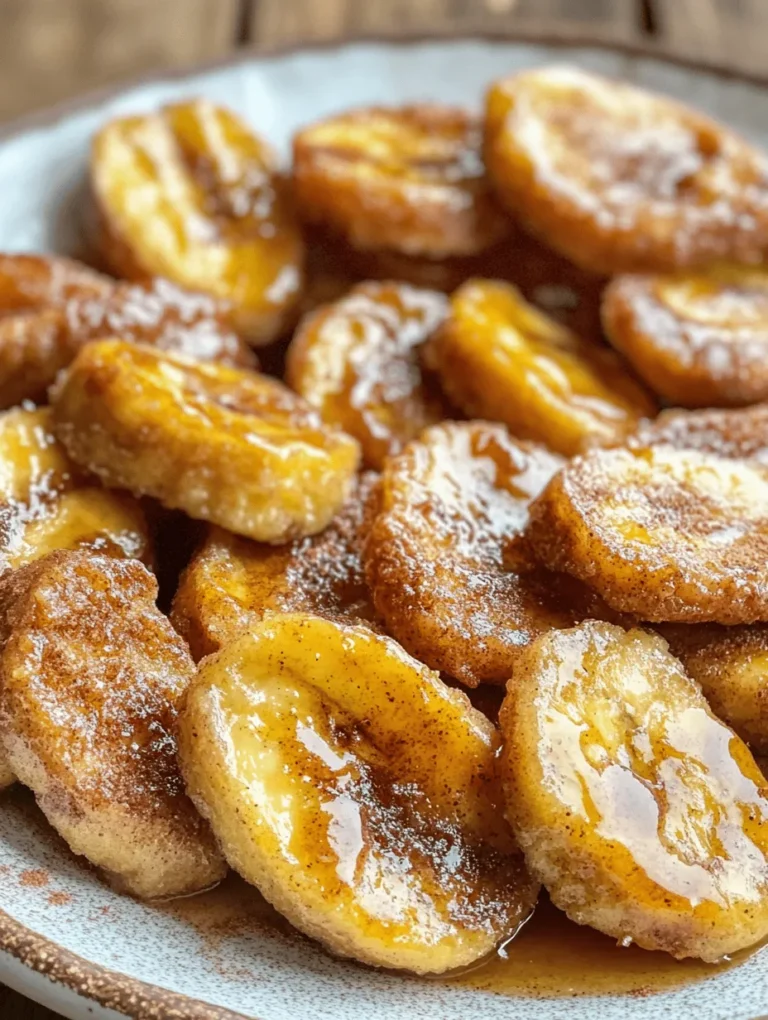 Fried bananas with cinnamon butter sauce is a delightful dish that combines the natural sweetness of ripe bananas with a rich, buttery sauce laced with fragrant cinnamon. This indulgent treat is not just a snack; it can double as a dessert that impresses family and friends alike. Whether served warm on its own or paired with a scoop of vanilla ice cream, this dish offers a sweet escape into comforting flavors.