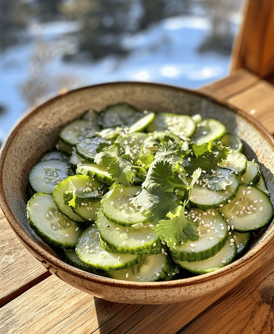 In the realm of Asian cuisine, salads often embody a delightful juxtaposition of textures and flavors, and one dish that perfectly exemplifies this is the Refreshing Asian Cucumber Salad. This salad is not just a side dish; it’s a vibrant celebration of fresh ingredients that can elevate any meal. With its crisp cucumbers, zesty dressings, and an array of aromatic additions, this salad is sure to tantalize your taste buds while providing a refreshing escape from heavier dishes.