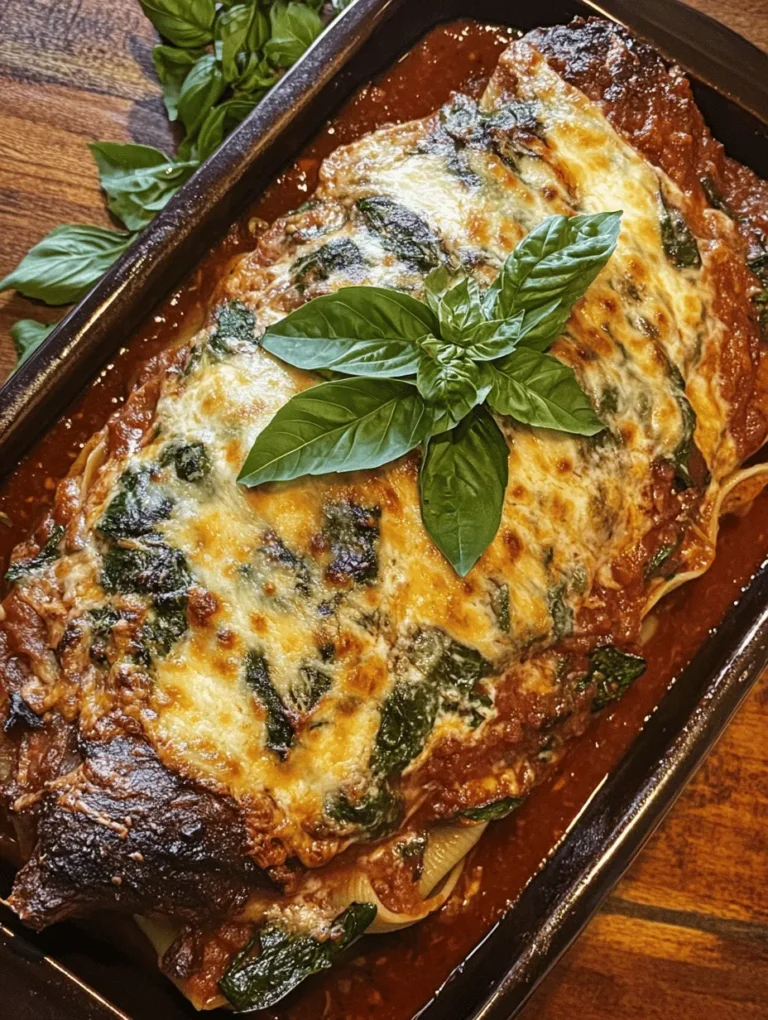 Delve into the heart of Italian cuisine with our Spinach & Ricotta Stuffed Shells Delight, a comforting dish perfect for family dinners or a cozy night in. This recipe marries the rich flavors of creamy ricotta and fresh spinach, enveloped in large pasta shells and baked to perfection with marinara sauce and melted mozzarella. As you savor each bite, you are not just indulging in a delicious meal but also partaking in a culinary tradition that has roots in Italian households for generations.