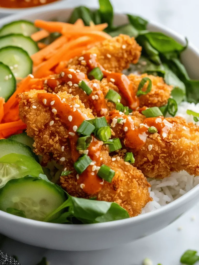 In the world of culinary delights, few dishes manage to capture the essence of flavor and texture as effectively as Bang Bang Chicken Bowls. This delectable fusion dish brings together crispy fried chicken, vibrant fresh vegetables, and a tangy, sweet-spicy sauce that promises to tantalize your taste buds. Whether you're a seasoned home cook or a novice in the kitchen, this recipe is designed to be both approachable and rewarding, making it an ideal choice for your next dinner gathering or weeknight meal.