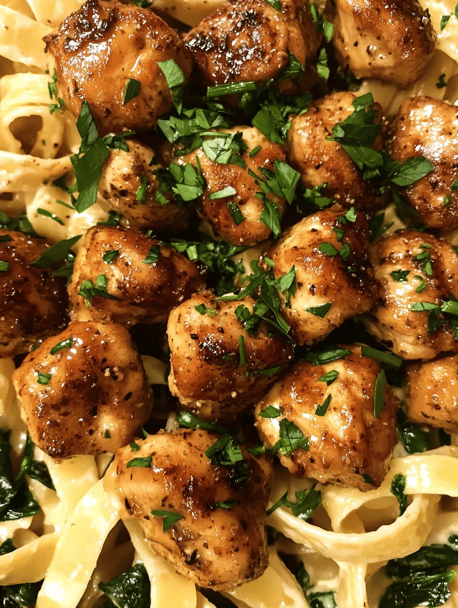 If you’re on the hunt for a meal that combines rich flavors with comforting textures, look no further than Garlic Butter Chicken Bites with Savory Creamy Parmesan Pasta. This dish is a culinary gem that effortlessly marries succulent chicken bites sautéed in a luscious garlic butter sauce with creamy pasta infused with the nutty essence of Parmesan cheese.