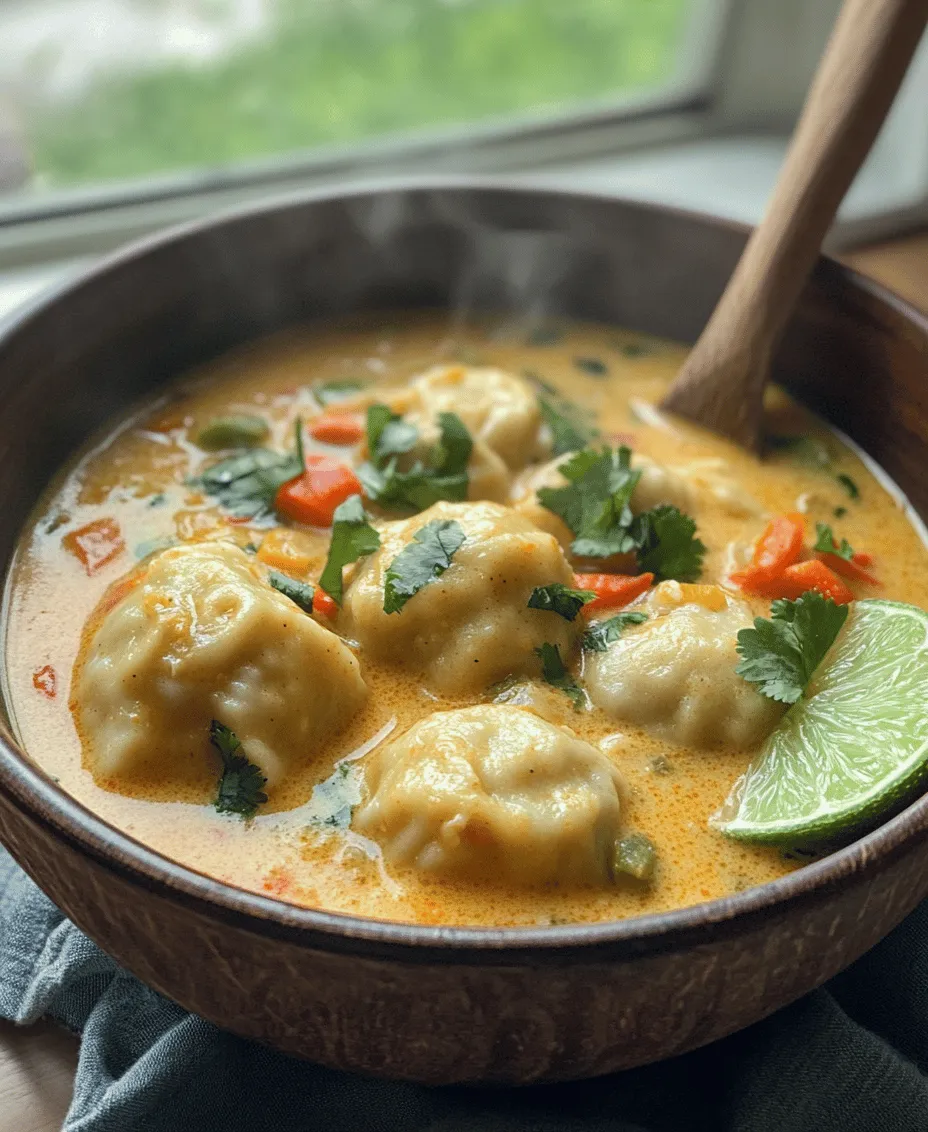 Curry Delight Dumpling Soup is a culinary masterpiece that combines the comforting essence of homemade soup with the delightful twist of flavorful dumplings. This dish is not just a meal; it’s an experience that warms the soul and tantalizes the taste buds. With its rich and aromatic broth, complemented by tender dumplings filled with a medley of fresh vegetables and spices, this soup is an invitation to explore the fusion of culinary traditions.