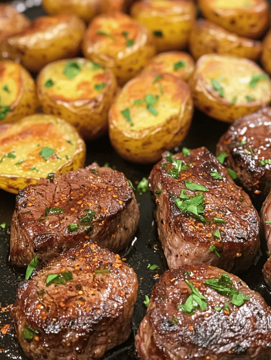 If you're seeking a dish that perfectly balances savory flavors and textures, look no further than Garlic Butter Steak Bites & Crispy Potatoes. This delightful recipe has become a favorite among home cooks for its simplicity and impressive taste. Whether you're planning a family dinner, a romantic date night, or a casual gathering with friends, this dish is sure to impress. The juicy, tender steak bites, combined with the crispy, golden potatoes, create a harmonious meal that satisfies both the palate and the appetite.