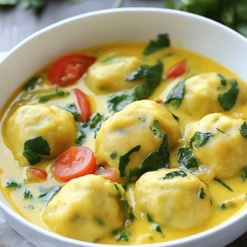 Curry dumpling soup is a delightful dish that brings warmth and comfort to the table, making it a favorite among lovers of Asian cuisine around the world. Originating from various culinary traditions, particularly in Southeast Asia, this soup harmoniously combines the rich flavors of curry with the heartiness of dumplings, creating a dish that is both satisfying and nourishing. The soup has evolved over time, with different regions infusing their unique spices and ingredients into the base recipe, making it a versatile choice for home cooks.