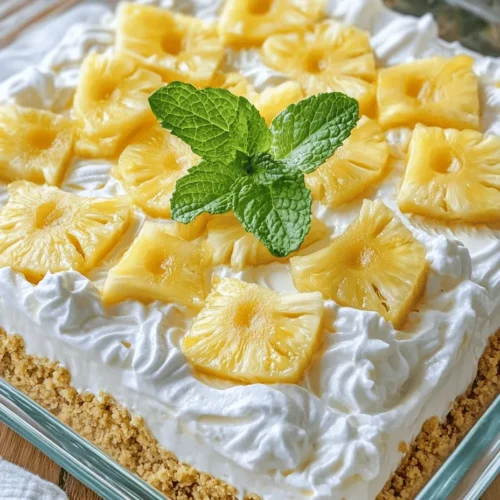Exploring the core components of the No Bake Pineapple Cream Dessert is essential to appreciate its flavors and textures. Each ingredient plays a crucial role in contributing to the overall taste and presentation of the dish. Let’s take a closer look at the primary ingredients that make this dessert a crowd-pleaser.