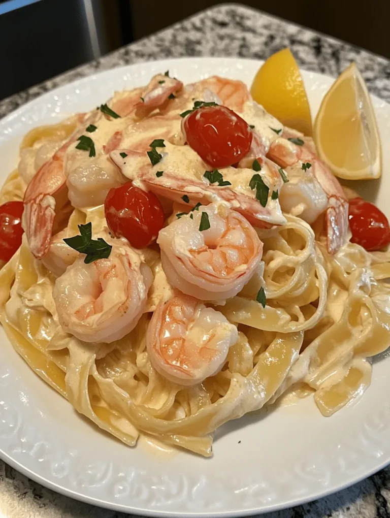 Creamy Garlic Shrimp Pasta is a dish that beautifully marries the rich, buttery flavors of garlic and shrimp with the comforting texture of pasta. This culinary delight is more than just a meal; it’s an experience that tantalizes the taste buds while providing a hearty and satisfying option for any occasion. Whether you're cooking for a special dinner party or simply looking for a quick weeknight meal, this pasta dish checks all the boxes: it's quick to prepare, packed with flavor, and offers a comforting embrace that makes it hard to resist.