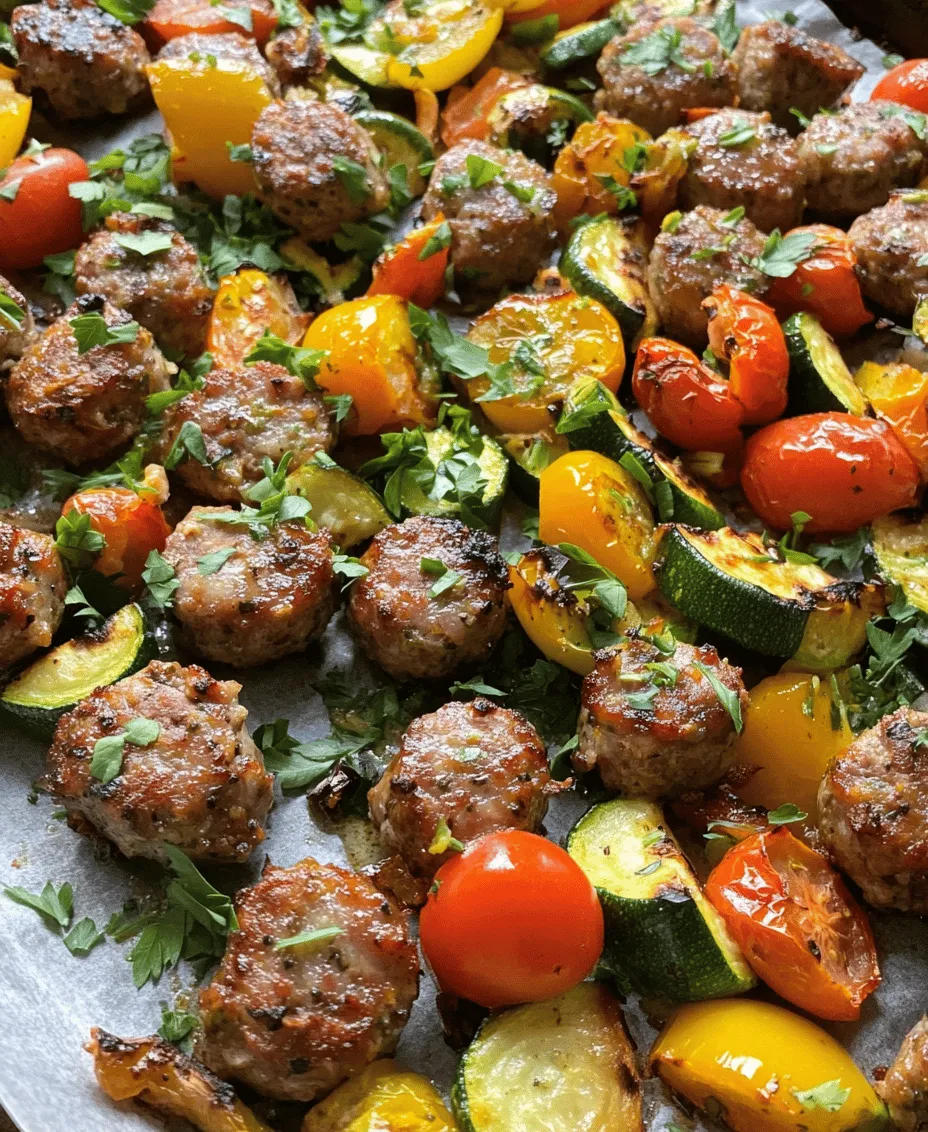Are you looking for a quick, delicious, and nutritious meal that requires minimal cleanup? Look no further than the Sizzling Sheet Pan Sausage and Veggies. This vibrant dish combines the robust flavors of Italian sausage with a colorful medley of fresh vegetables, all roasted to perfection on a single sheet pan. Perfect for busy weeknights or casual gatherings, this recipe not only satisfies your taste buds but also saves you time in the kitchen.