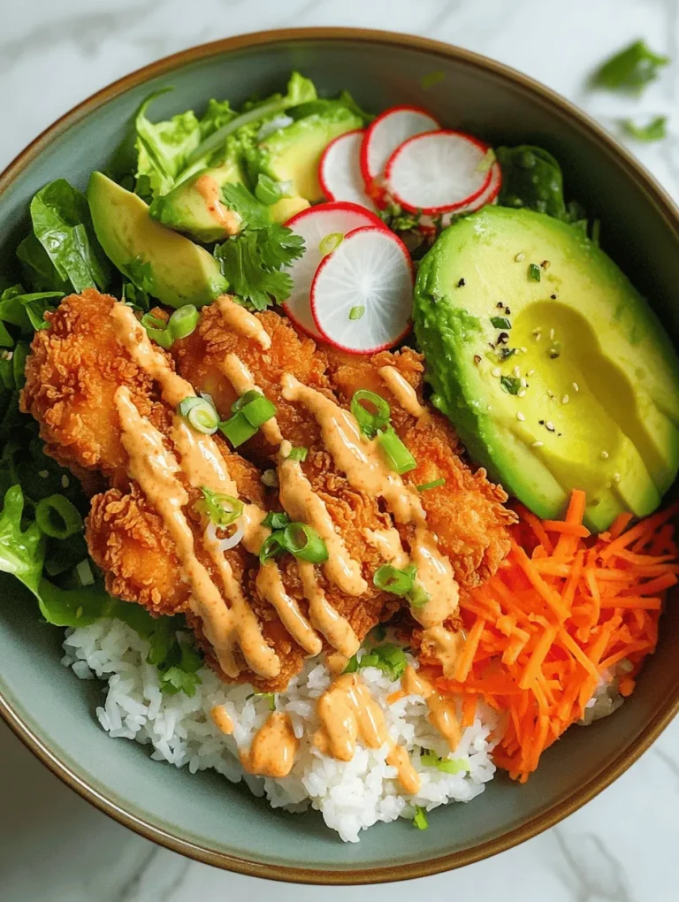 The Bang Bang Chicken Bowl is a vibrant and flavorful dish that has quickly garnered a dedicated fanbase among food enthusiasts. This culinary creation combines crispy fried chicken with a medley of fresh vegetables and a creamy, spicy sauce that leaves a lasting impression on the taste buds. Whether you’re looking for an enticing option for casual dinners or a satisfying meal prep solution, the Bang Bang Chicken Bowl offers a delightful balance of textures and flavors that makes it a standout choice.