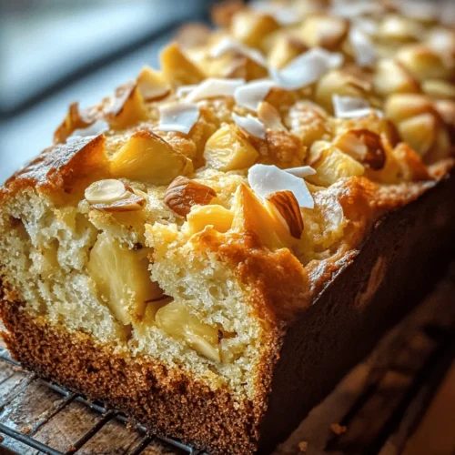 Delve into a slice of paradise with our Hawaiian Banana Bread, a delightful fusion of tropical flavors that captures the essence of the islands. This recipe offers a perfect blend of ripe bananas, sweet pineapple, and shredded coconut, making it a scrumptious treat for breakfast, snacks, or dessert. The addition of macadamia nuts or walnuts provides a satisfying crunch, while the warm spices elevate its taste. Whether you're a banana bread aficionado or a curious culinary explorer, this recipe promises to transport your taste buds to a tropical haven.