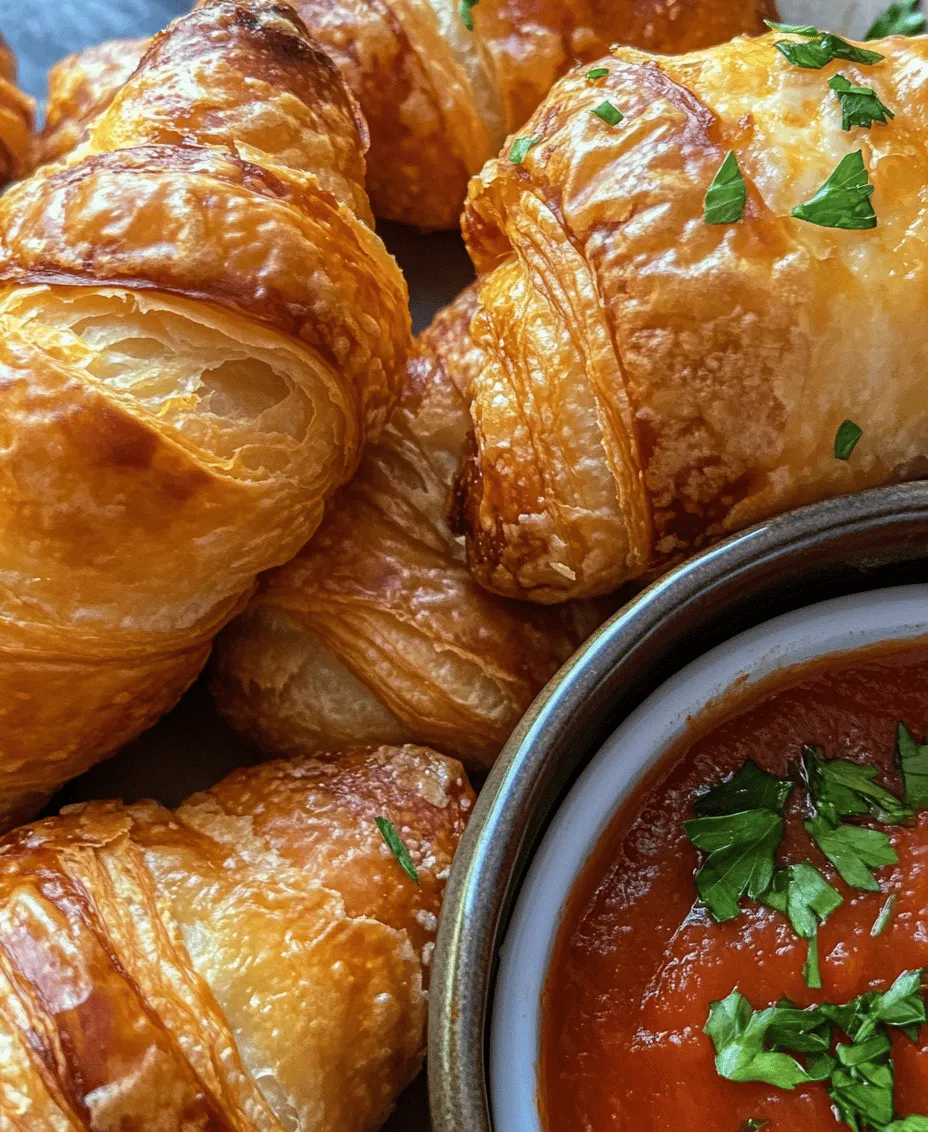 Are you in search of a delicious snack or appetizer that can effortlessly impress your guests? Look no further! Mozzarella Pepperoni Croissant Rolls are the perfect solution, blending the buttery goodness of croissant dough with the savory flavors of pepperoni and gooey mozzarella cheese. This recipe is not only easy to make, but it also brings a delightful twist to traditional appetizers, making it ideal for gatherings, game days, or a cozy family night in.