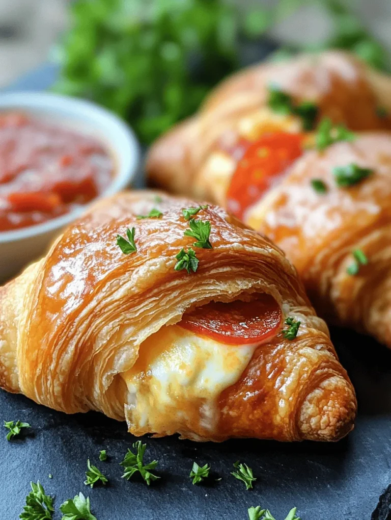 Are you in search of a delicious snack or appetizer that can effortlessly impress your guests? Look no further! Mozzarella Pepperoni Croissant Rolls are the perfect solution, blending the buttery goodness of croissant dough with the savory flavors of pepperoni and gooey mozzarella cheese. This recipe is not only easy to make, but it also brings a delightful twist to traditional appetizers, making it ideal for gatherings, game days, or a cozy family night in.