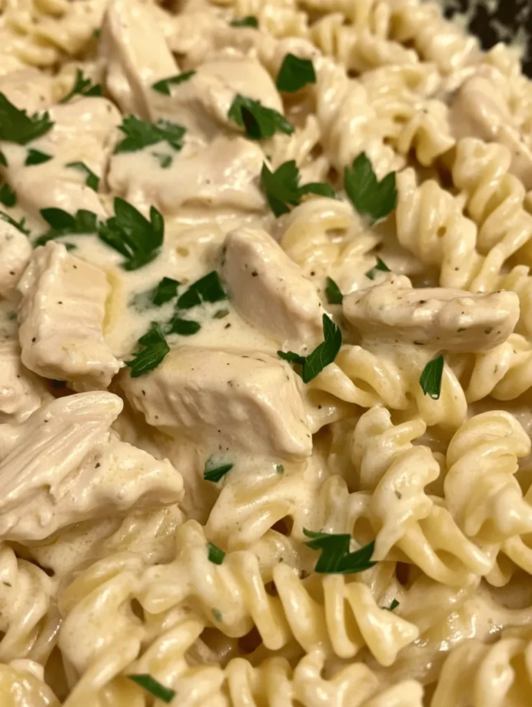 In today's culinary exploration, we delve into a comforting and indulgent dish that is sure to satisfy your cravings: Creamy Garlic Butter Chicken and Rotini in Parmesan Sauce. This delightful recipe combines tender chicken, al dente pasta, and a rich, creamy sauce that envelops every bite. Crafted with a blend of fresh ingredients and robust flavors, this dish is more than just a meal; it's a heartwarming experience that brings family and friends together around the dinner table.