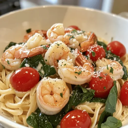 Lemon Garlic Shrimp Pasta with Spinach is a delightful and flavorful dish that perfectly marries the rich taste of shrimp with the freshness of garlic and the zest of lemon. This pasta dish embodies the essence of Mediterranean cuisine, bringing together simple yet vibrant ingredients to create a meal that is both satisfying and nutritious. Ideal for quick weeknight dinners or special occasions, this recipe is a favorite among seafood lovers and pasta enthusiasts alike.