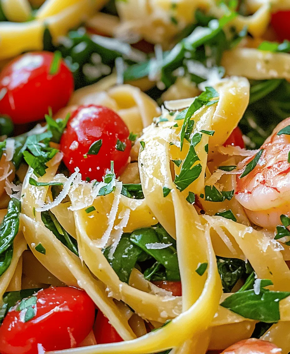 Lemon Garlic Shrimp Pasta with Spinach is a delightful and flavorful dish that perfectly marries the rich taste of shrimp with the freshness of garlic and the zest of lemon. This pasta dish embodies the essence of Mediterranean cuisine, bringing together simple yet vibrant ingredients to create a meal that is both satisfying and nutritious. Ideal for quick weeknight dinners or special occasions, this recipe is a favorite among seafood lovers and pasta enthusiasts alike.