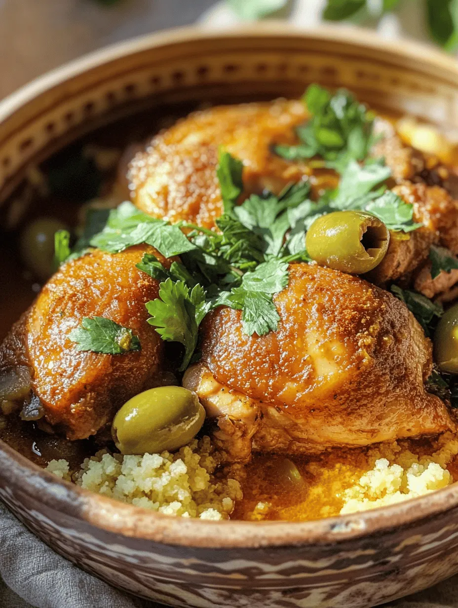 Moroccan cuisine is a vibrant tapestry of flavors, colors, and aromas that reflect the rich history and diverse cultures of the region. With its unique blend of spices, fresh herbs, and an emphasis on slow cooking, Moroccan dishes are known for their warm and inviting flavors that transport you to the bustling markets of Marrakech. One dish that embodies this culinary tradition is the Citrus Infused Chicken Tagine with Olives and Lemons, a delightful meal that brings together the tangy zest of citrus, the savory depth of spices, and the earthy goodness of olives.
