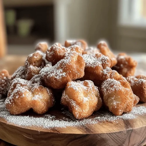 Welcome to a culinary adventure filled with warmth, nostalgia, and delightful flavors! If you’re on the lookout for a unique and delectable treat, look no further than crispy cinnamon apple fritter bites. These little morsels are a wonderful blend of textures and flavors that promise to engage all your senses. Imagine the crunch of the golden-brown exterior giving way to a soft, warm interior bursting with sweet, cinnamon-spiced apples. The aroma wafting through your kitchen as they fry is enough to make anyone’s mouth water.