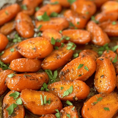 The delightful combination of sweet honey, rich butter, and aromatic garlic makes Honey Garlic Butter Roasted Carrots a standout side dish that elevates any meal. Whether you are hosting a family dinner, celebrating a holiday, or simply looking for a delicious way to incorporate healthy vegetables into your diet, this recipe is sure to impress. Roasting carrots enhances their natural sweetness while the honey and garlic add layers of flavor that create a mouthwatering experience.