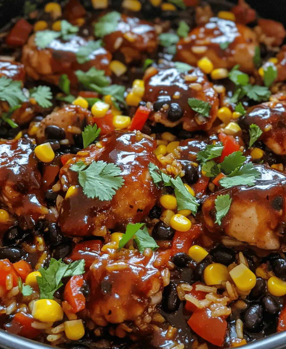 The One-Pan Honey BBQ Chicken Rice is the ultimate comfort food, offering a delightful combination of savory flavors and satisfying textures. This dish is perfect for busy weeknights or leisurely weekends when you want a meal that feels hearty yet is simple to prepare. Imagine succulent chicken thighs simmered in a rich honey BBQ sauce, perfectly complemented by fluffy rice and vibrant vegetables—all cooked together in one pan! This recipe not only promises a burst of flavor but also ensures that cleanup is a breeze, making it a favorite choice for home cooks everywhere.
