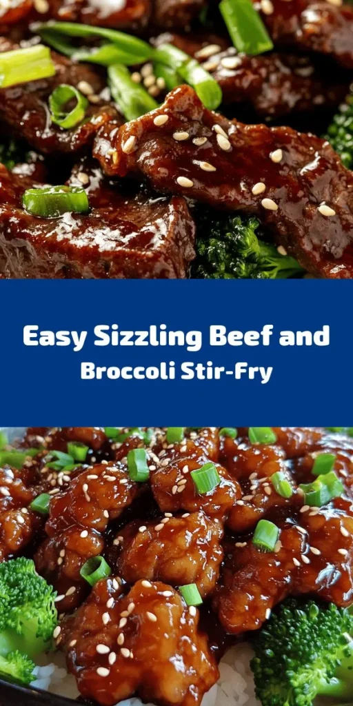 Savor the flavors of this sizzling Chinese Beef and Broccoli dish! Tender slices of beef sirloin and vibrant broccoli florets come together in a delicious stir-fry, combining garlic, ginger, and a savory sauce made from soy and oyster sauce. Quick to prepare in just 30 minutes, this recipe is perfect for a weeknight dinner. Serve it over fluffy white rice, topped with sesame seeds and green onions for a delightful touch! Your family will love this restaurant-worthy meal at home.