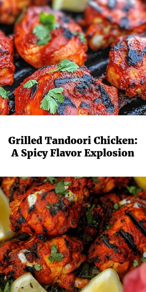 Elevate your grilling game with this Spicy Delight: Grilled Tandoori Chicken recipe! Bursting with flavor thanks to a rich yogurt and spice marinade, this dish is the perfect addition to your summer cookouts. Just marinate the chicken thighs, fire up your grill, and enjoy tender, juicy chicken with a smoky char. Serve it garnished with fresh coriander and lemon wedges for a zesty finish. Perfect for any gathering, this recipe is sure to impress!