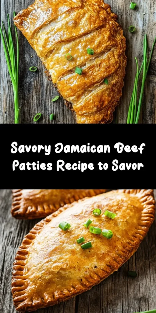 Experience the taste of Jamaica with these delicious homemade beef patties! Bursting with flavor from seasoned ground beef mixed with aromatic spices, these golden-crusted pockets will take your taste buds on a journey. The flaky pastry is easy to make, and once baked, they're perfect for sharing at parties or enjoying as a snack. With just a few ingredients, create a batch of 8 irresistible patties that everyone will love. Dive into this flavorful recipe today!