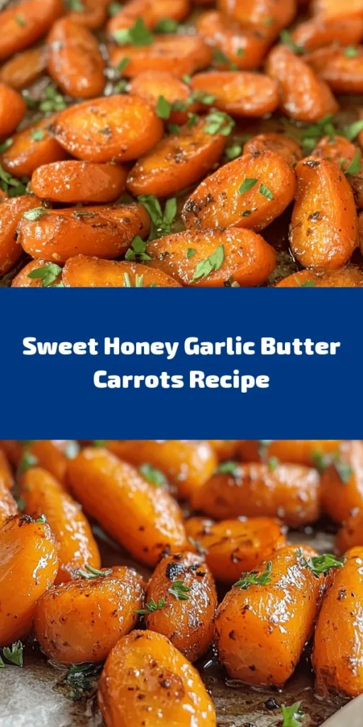 Discover the delightful flavors of honey garlic butter roasted carrots! This easy recipe features tender baby carrots coated in a sweet and savory garlic butter blend, perfectly roasted for a caramelized finish. With just a few simple ingredients, you’ll have a beautiful side dish that’s sure to impress. Serve it with your favorite meals or enjoy it on its own. Follow the instructions for a tasty twist to your dinner table in just 40 minutes! 🥕🍯✨