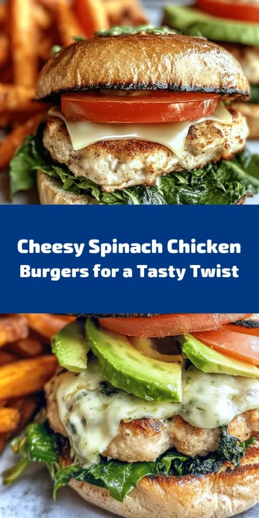 Get ready to elevate your burger night with these mouthwatering White Cheddar and Spinach Chicken Burgers! Packed with lean ground chicken, fresh spinach, and delicious white cheddar, these flavorful patties are easy to make and perfect for a healthy dinner option. In just 30 minutes, you can enjoy juicy burgers topped with fresh veggies on whole wheat buns. Pair them with a side salad or sweet potato fries for a satisfying meal. Your taste buds will thank you!