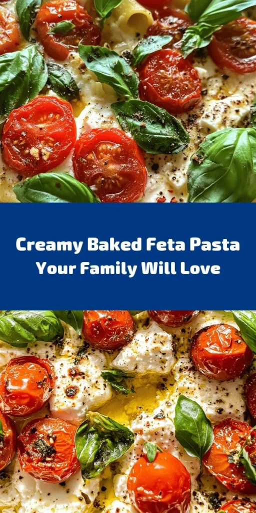 Indulge in the creamy goodness of Baked Feta Pasta Delight! This simple yet flavorful dish features baked feta cheese, roasted cherry tomatoes, and garlic, all coming together to create a rich sauce. Toss it with your favorite pasta and garnish with fresh basil for a delicious meal that's sure to impress. Perfect for busy weeknights or special occasions, this recipe is a must-try. Enjoy in just 45 minutes! 🍝🧀✨