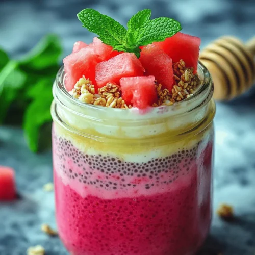 In the world of breakfast options, chia pudding has emerged as a star player, offering a nutritious start to the day that is both easy to prepare and incredibly versatile. This delightful dish not only satisfies hunger but also nourishes the body, making it an ideal choice for health-conscious individuals. Enter the Refreshing Watermelon Chia Pudding Breakfast Jar—a vibrant and flavorful twist on traditional chia pudding that is particularly perfect for those warm summer mornings.