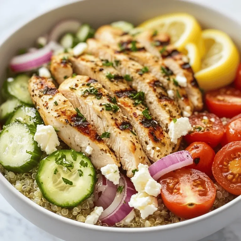 The Mediterranean diet has long been celebrated not only for its vibrant flavors but also for its numerous health benefits. Emphasizing whole foods, healthy fats, and abundant fruits and vegetables, this diet has been linked to reduced risk of chronic diseases, improved heart health, and better weight management. Among the many delightful dishes inspired by this culinary tradition, the Mediterranean-Inspired Lemon-Dill Chicken Bowls stand out as a perfect blend of nutrition and taste. This recipe encapsulates the essence of the Mediterranean lifestyle, making it a fantastic meal option for anyone looking to enjoy a hearty, nourishing dish.