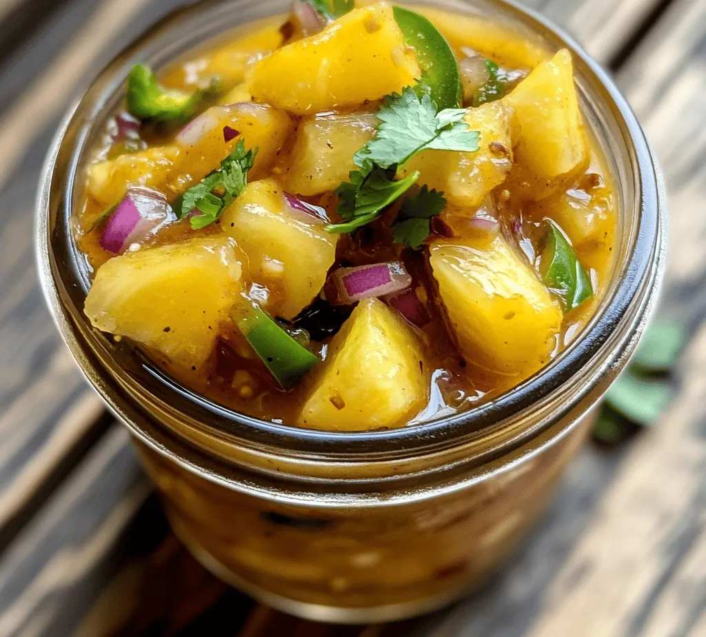 Chutney, a beloved condiment in many culinary traditions, serves as a versatile companion to a wide range of dishes. Whether pairing with meats, enhancing vegetarian meals, or adding zest to appetizers, chutneys are known for their ability to elevate flavors and bring a dish to life. Amongst the myriad of chutneys available, the Spicy Pineapple Jalapeño Chutney stands out as an exceptional fusion of sweetness and heat, making it a must-try for anyone looking to add a unique twist to their meals.
