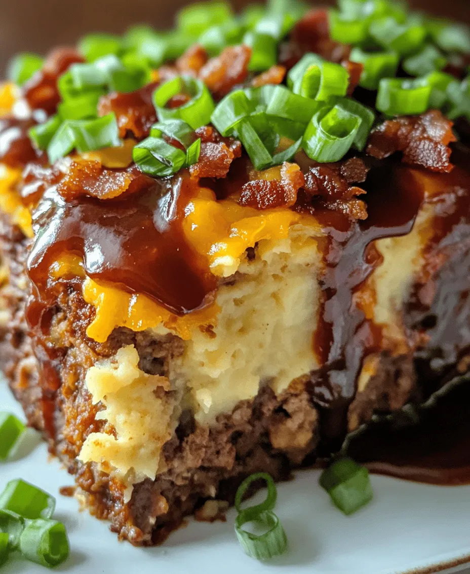 If you’re looking for a hearty, comforting dish that combines classic flavors with modern twists, then the Ultimate Loaded Potato Meatloaf is your answer. This innovative recipe elevates the traditional meatloaf by incorporating beloved loaded baked potato elements, creating a dish that is not only delicious but also visually appealing. The combination of savory ground beef, creamy mashed potatoes, rich cheese, smoky bacon, and fresh green onions brings together a medley of flavors and textures that are sure to delight both kids and adults alike.