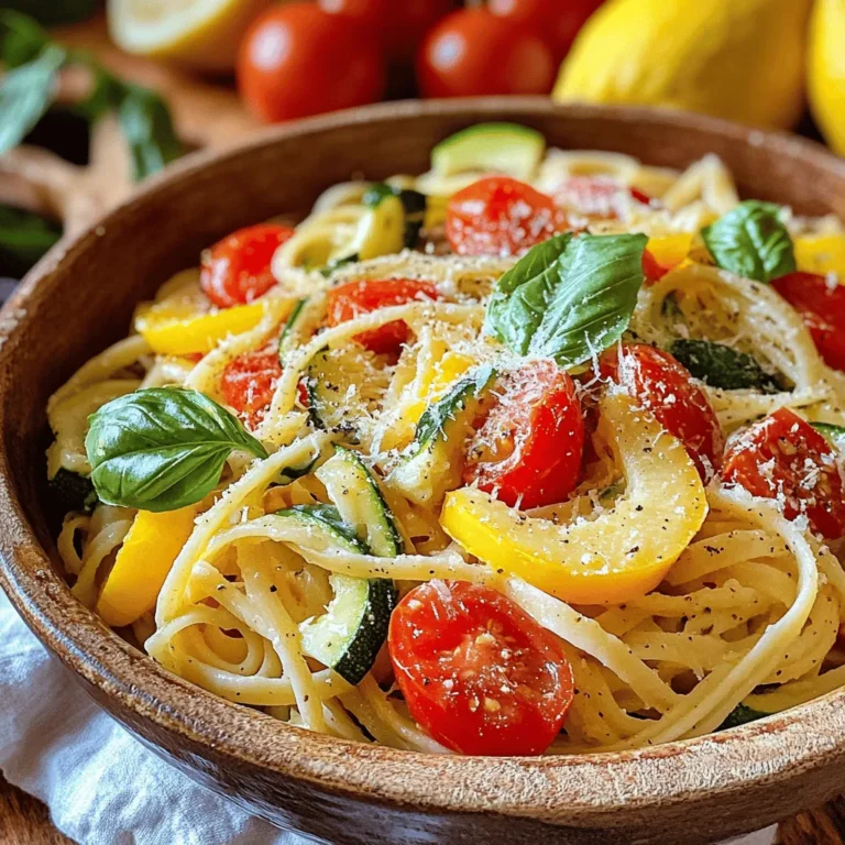 As the seasons shift and summer blooms in full swing, our culinary cravings turn towards fresh, vibrant ingredients that embody the beauty and bounty of the outdoors. One such dish that perfectly captures this essence is the Sunny Garden Delight Pasta. This delightful recipe showcases a medley of colorful vegetables, making it not just a feast for the palate but also a visual delight. With its bright hues and fresh flavors, this pasta dish invites you to savor the joys of summer through every bite.