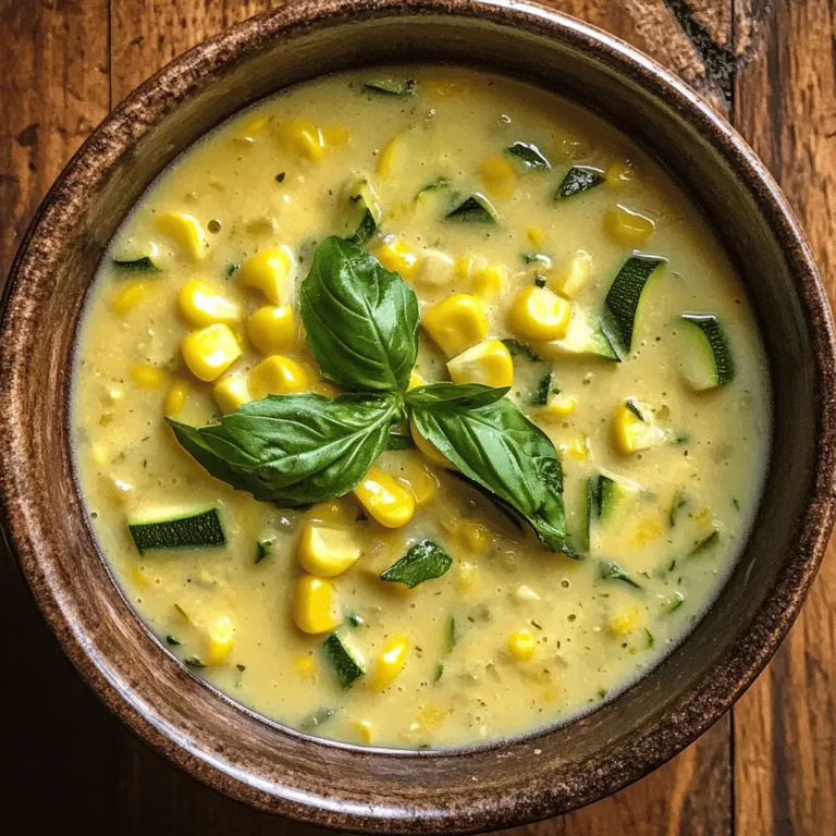 Summer Corn and Zucchini Chowder is more than just a soup; it’s a celebration of the season. The natural sweetness of the corn, paired with the mild, slightly nutty flavor of zucchini, creates a harmonious blend that is sure to delight the palate. This chowder is perfect for warm evenings when you want something light yet filling. Whether served as a starter or a main dish, this chowder brings the essence of summer right to your table.