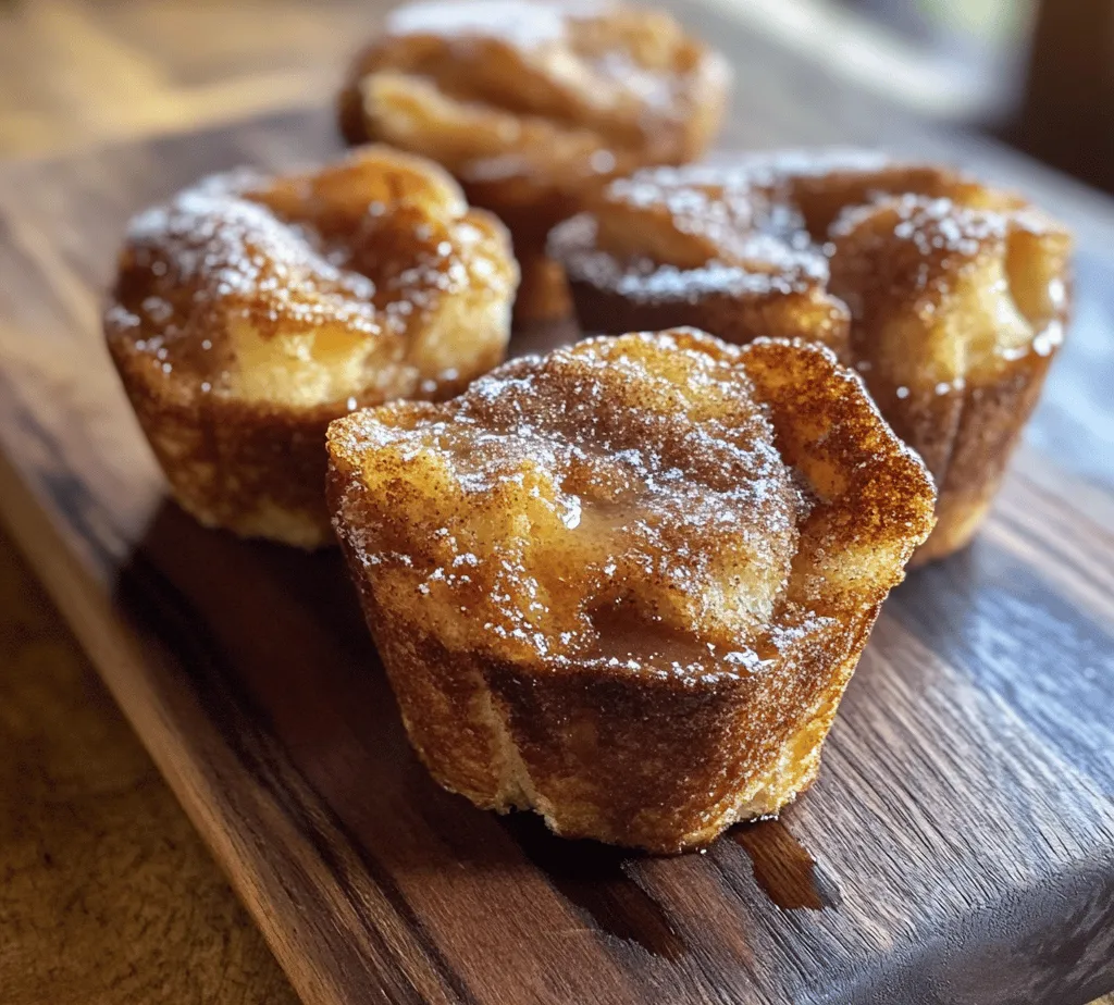 Cinnamon Sugar French Toast Muffins are a delightful twist on a beloved breakfast classic, merging the comforting flavors of traditional French toast with the convenience of muffins. This innovative recipe is perfect for busy mornings, brunch gatherings, or even a cozy afternoon snack. Imagine waking up to the sweet aroma of cinnamon wafting through your kitchen, a promise of the warm, fluffy muffins soon to be enjoyed. These muffins are not only easy to prepare but also provide a sweet and satisfying treat that can be enjoyed by everyone, from kids to adults.