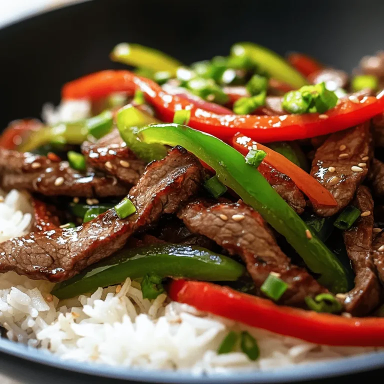 Welcome to the delightful world of Sizzling Pepper Steak Delight, a dish that brings together the savory goodness of tender flank steak and the vibrant crunch of colorful vegetables, all enveloped in a rich, delectable sauce. This dish isn’t just about taste; it's a culinary experience that tantalizes the senses and brings comfort to the dinner table. What makes Sizzling Pepper Steak Delight so appealing is its ability to deliver bold flavors without demanding too much time in the kitchen. It’s perfect for busy weeknights when you crave something wholesome yet indulgent.