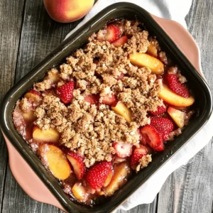 As the sun shines brightly and summer days stretch long, there's a simple joy in enjoying fresh, seasonal fruits. One of the best ways to celebrate the bounty of summer is with a delightful dessert that captures the flavors of the season: Strawberry Peach Crisp. This recipe combines the tart sweetness of strawberries and the juicy, aromatic essence of peaches, creating a dish that is not only delicious but also visually stunning.