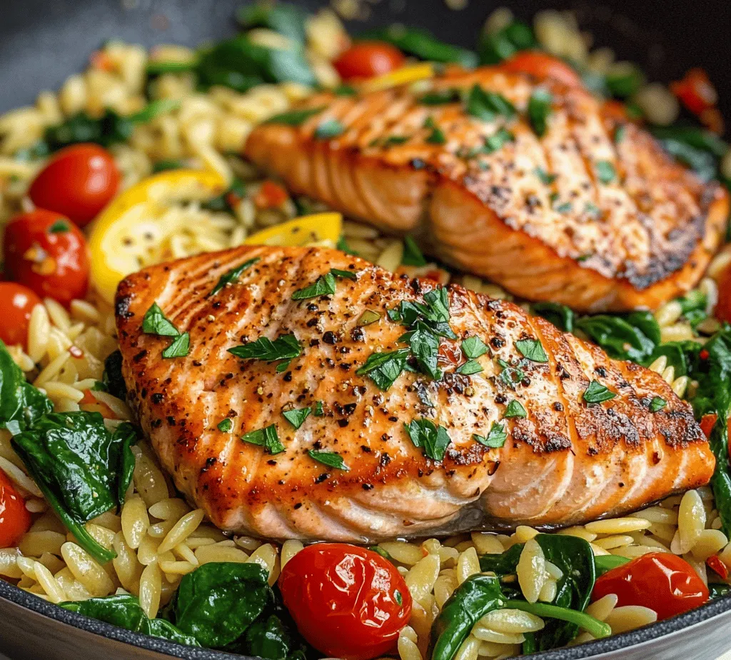 When it comes to weeknight dinners or special occasions, finding a recipe that is both simple and impressive can be a challenge. Enter the One Skillet Salmon with Lemon Orzo, a dish that beautifully marries the succulent flavors of salmon with the bright, zesty notes of lemon-infused orzo pasta. This easy one-skillet recipe not only delivers on taste but also offers a time-saving advantage, allowing you to whip up a delightful meal without the hassle of numerous pots and pans.