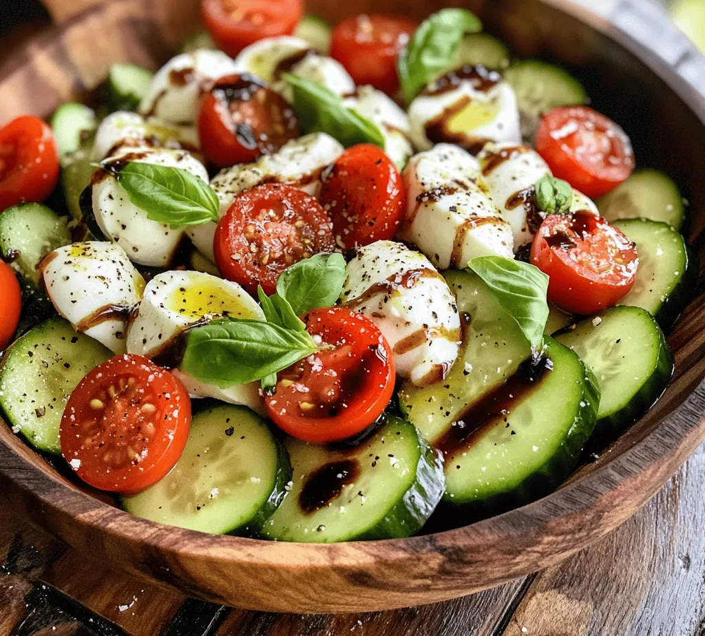 As the warm sun shines brightly and the days stretch longer, there’s nothing quite like a refreshing summer salad to invigorate the palate. The beauty of summer salads lies in their simplicity and the ability to highlight fresh, seasonal ingredients. Among the plethora of delightful options, the Cucumber Caprese Salad emerges as a vibrant and healthy choice that brings together the classic flavors of Italy with a refreshing twist. This dish not only tantalizes the taste buds but also serves as a feast for the eyes, making it an ideal companion for gatherings, picnics, or simply as a side dish to elevate any meal.