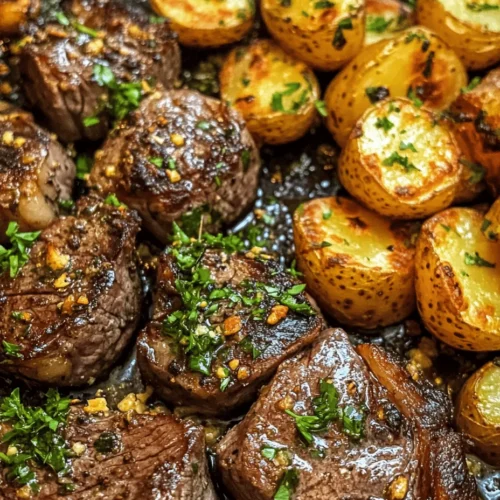 If you're on the hunt for a quick yet mouthwatering meal that offers a delightful combination of flavors and textures, look no further than Sizzling Garlic Butter Steak Bites paired with crispy potatoes. This dish is not only a feast for the senses but also a versatile option that can fit into any weeknight dinner or weekend gathering. Imagine tender, juicy pieces of sirloin steak seared to perfection, bathed in aromatic garlic butter, and served alongside golden, crispy baby potatoes that are simply irresistible.