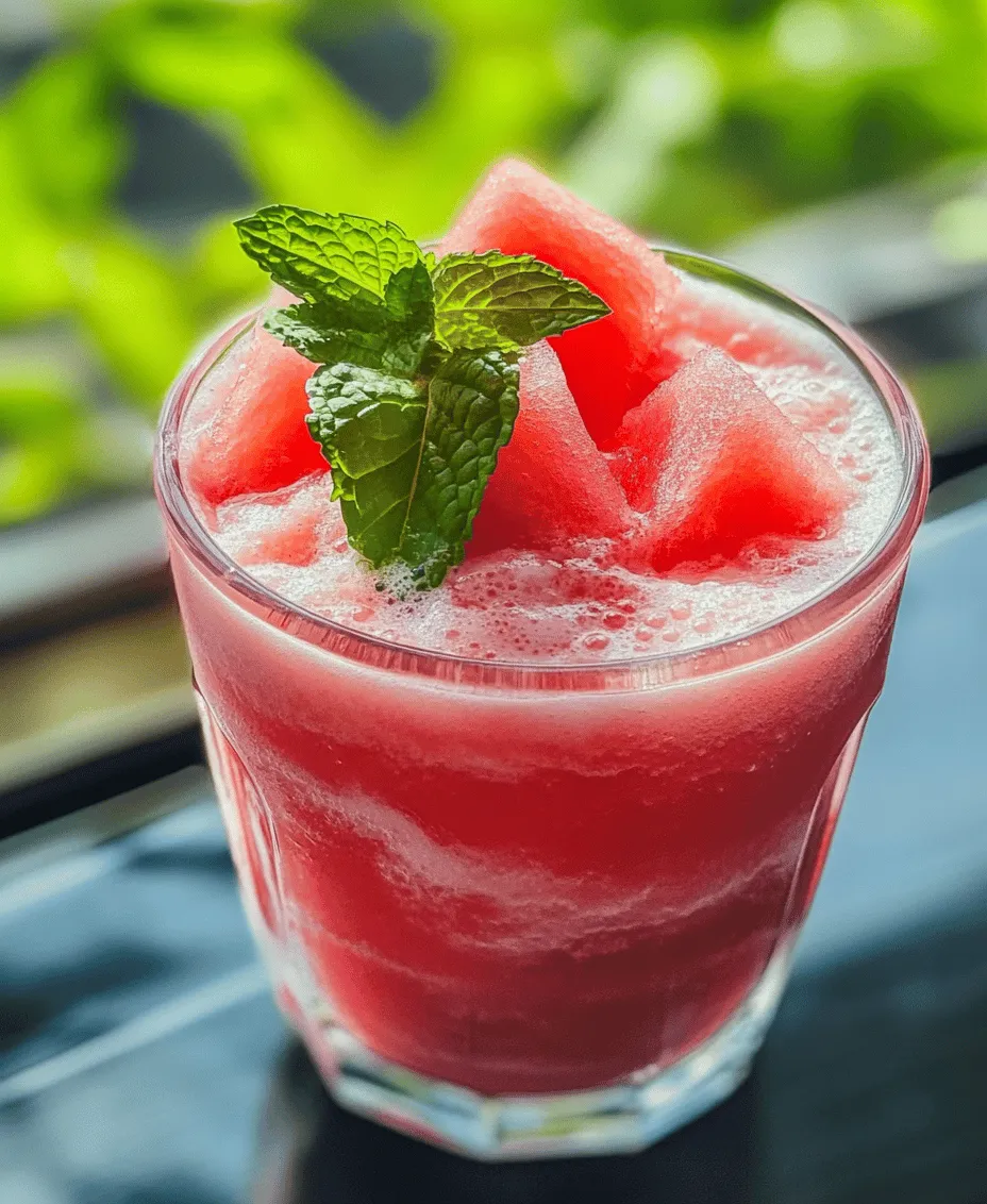 As summer approaches, the sweltering heat often calls for refreshing and hydrating beverages. Amid the myriad of choices, nothing quite matches the revitalizing effect of a cool smoothie. Enter the Refreshing Watermelon Smoothie with Coconut Water, a delightful concoction that not only quenches your thirst but also tantalizes your taste buds. This vibrant smoothie, with its blend of juicy watermelon and hydrating coconut water, provides a perfect respite from the summer sun.